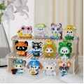 New Children's Micro-particle Building Blocks, Animal Cartoon Dolls Creative Cat And Dog Assembly Toys, Gifts For Boys And Girls