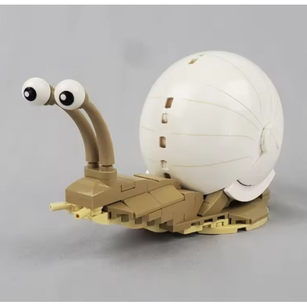 MOC-109409 snail model creative building block model children's enlightenment educational toy