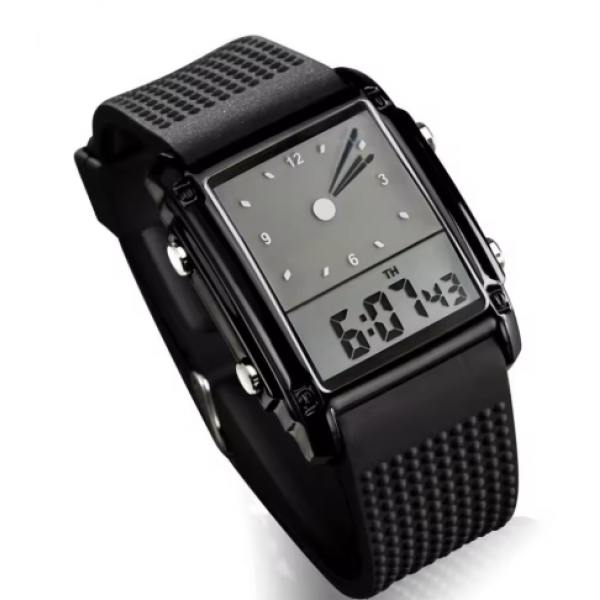 Men Electronic Watch LED Adjustable Strap Waterproof Night Light High Accuracy Legible Decorative Couple Sports Wristwatch